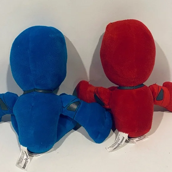 Power Rangers Blue and Red Plush Toy Movie Rangers 10” - Picture 6 of 9